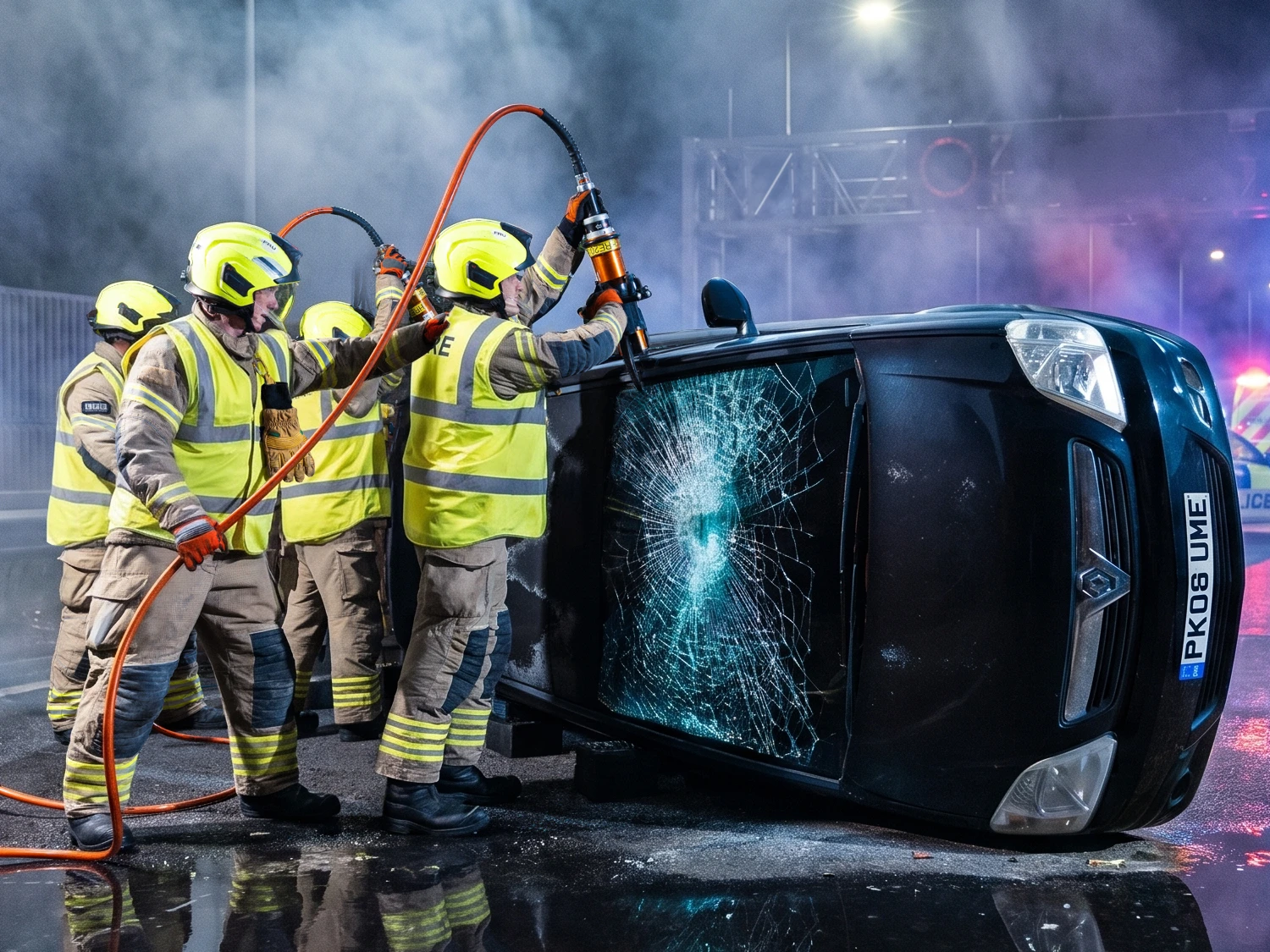 team-rescuing-from-car
